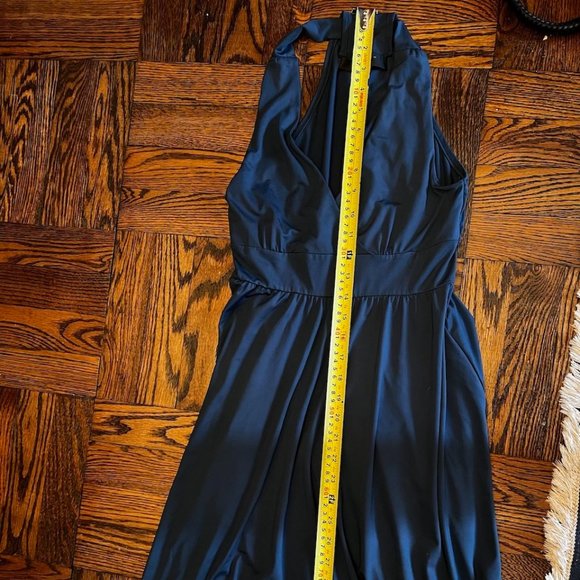 XS Deep Teal Halter Neck Dress - Picture 5 of 5